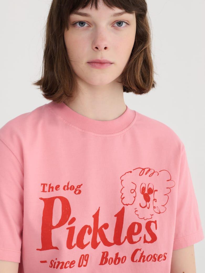 Bobo Choses The Dog Pickles Fitted T-shirt Damen pink